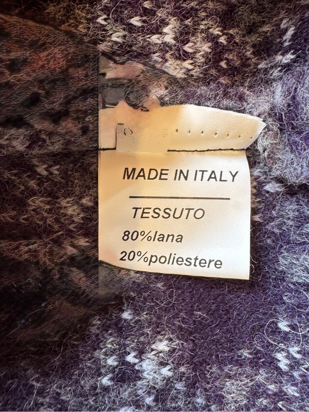 Sandro Ferrone Made in Italy Purple Wool Blend Statement Jacket Size 42 (Medium) - Picture 5 of 6